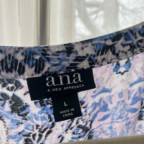a.n.a Dresses & Skirts - a.n.a Blue and White Dress
